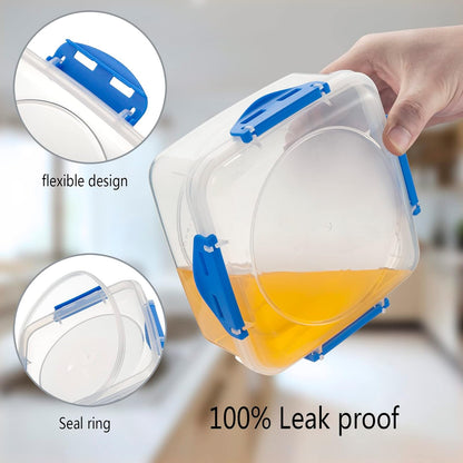 Airtight lunchbox containers (4-pack) for meal prep. Stackable & leakproof, keeping food fresh for longer.