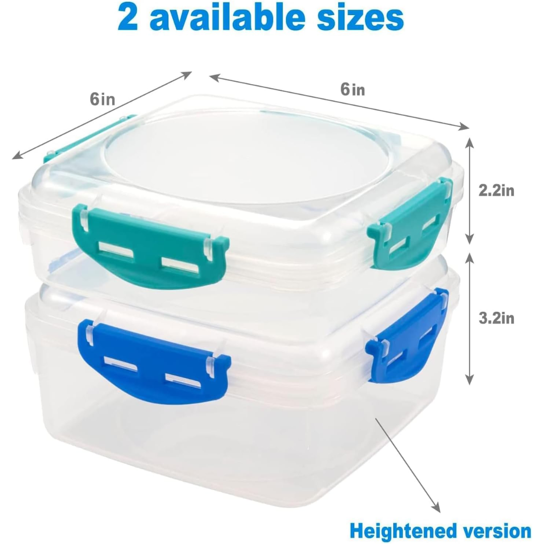 Essential 4-pack kitchen food storage containers. Airtight & leakproof for fresh food, great for meal prep.