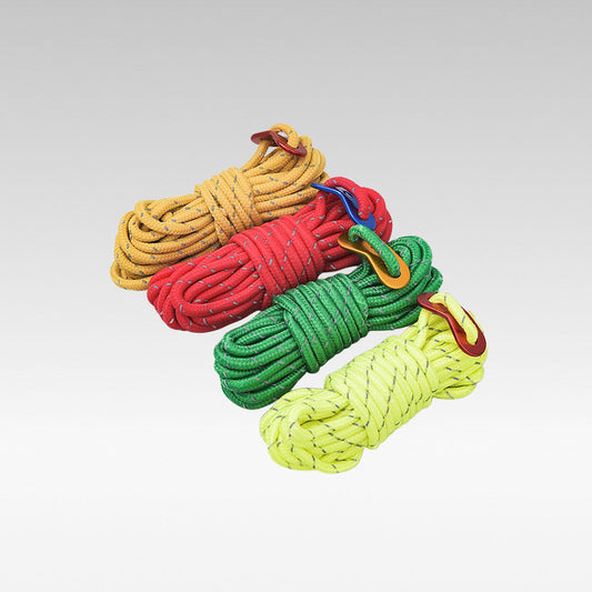 4 pack reflective tent guy ropes, 4mm nylon for camping safety & visibility