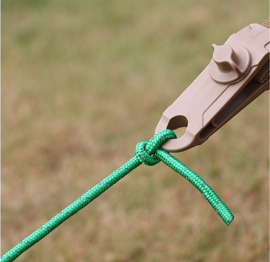 Outdoor safety reflective tent ropes, 4-pack, for secure tent anchoring
