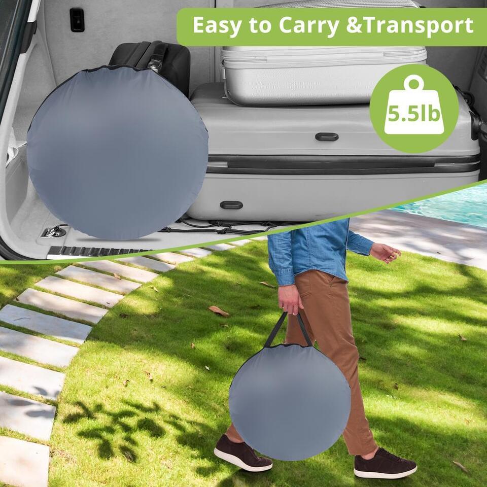 Spacious 4-person family tent with instant pop-up design, perfect for camping and hiking trips