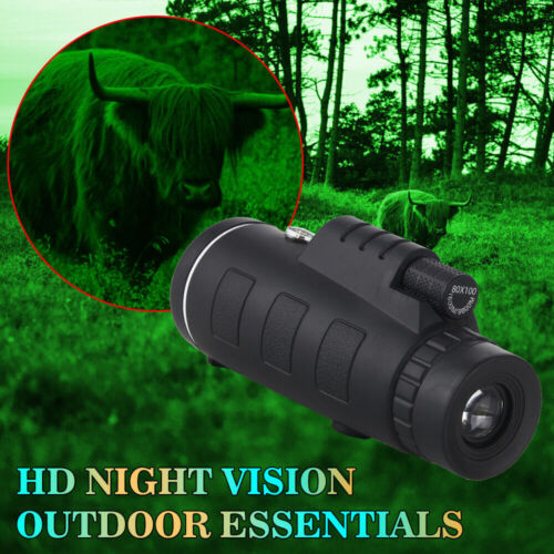 Full set: 40x60 HD monocular, phone holder, and tripod, essential outdoor gear for enthusiasts