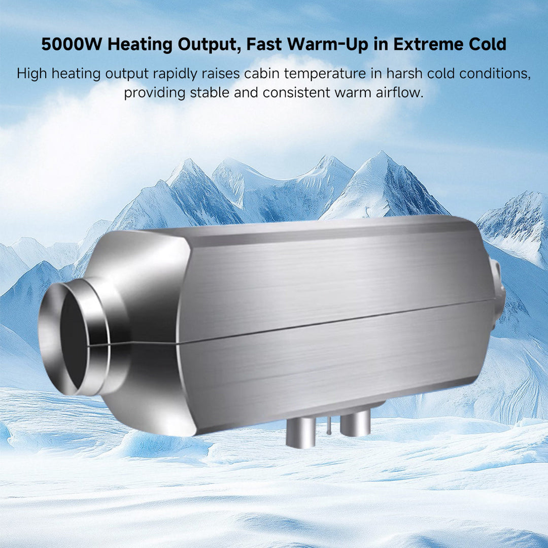 Portable 5000W diesel heater for vehicle winter essential, quiet operation
