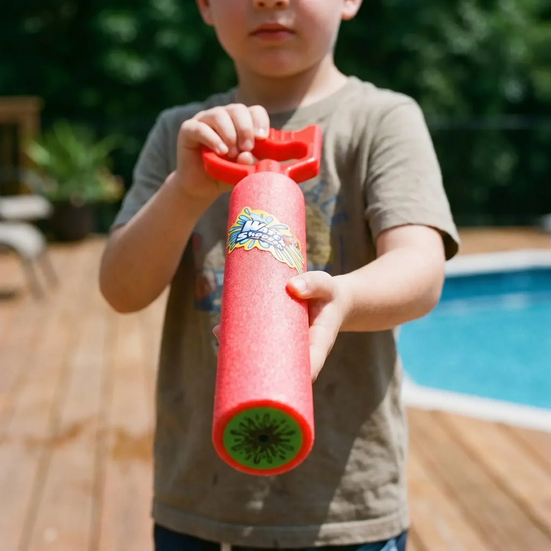 6-pack Kids' Foam Water Blasters for pump action summer fun. Great outdoor pool and beach toys.