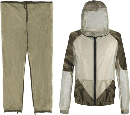 Anti-Mosquito Hooded Suit - Lightweight Outdoor Protection
