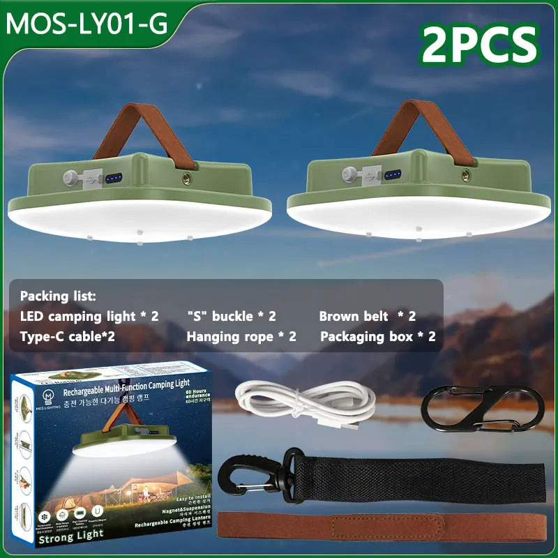 All-purpose 80W LED solar lamp, rechargeable, magnetic base, and zoom for varied outdoor needs.
