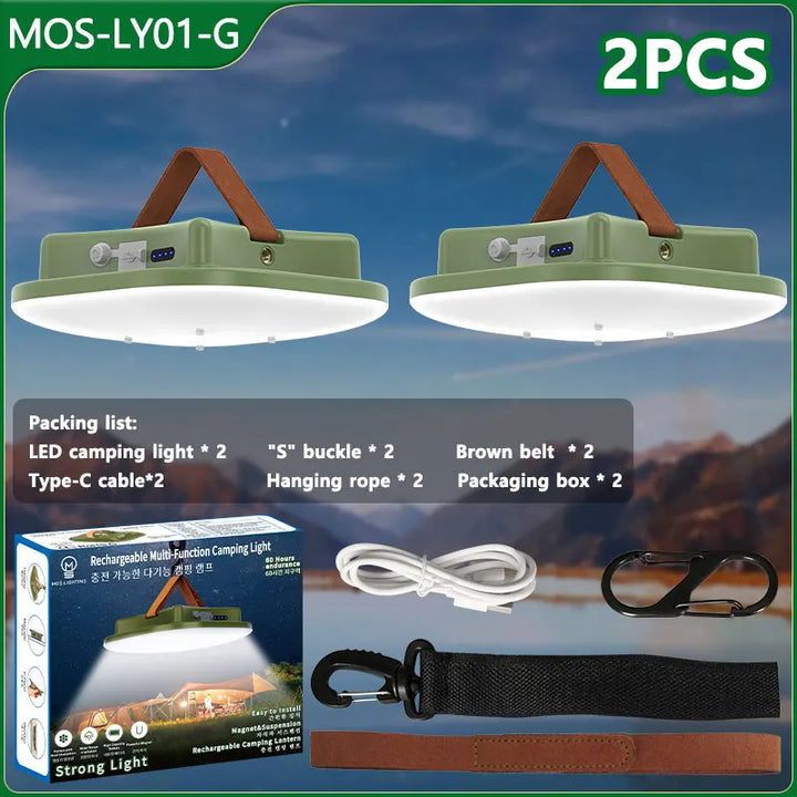 All-purpose 80W LED solar lamp, rechargeable, magnetic base, and zoom for varied outdoor needs.
