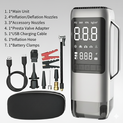 Versatile auto accessory: 9-in-1 multifunction car emergency tool kit for all vehicle needs