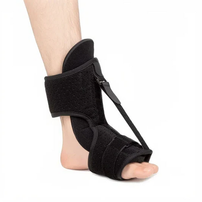 Comfortable adjustable dorsal night splint offering foot & ankle support for night-time pain relief.