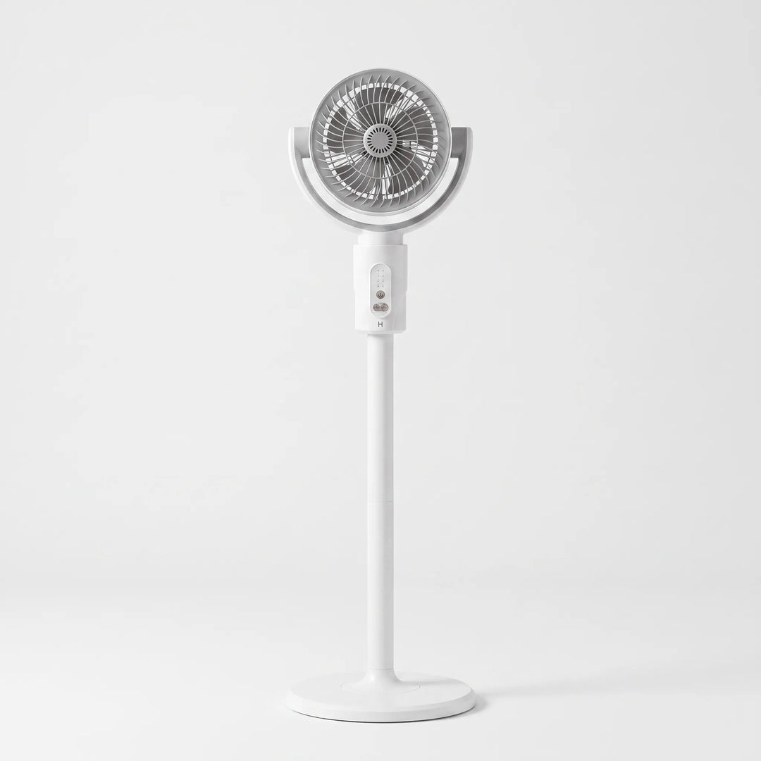 Stylish adjustable height pedestal fan for powerful, quiet cooling in any home or office setting.
