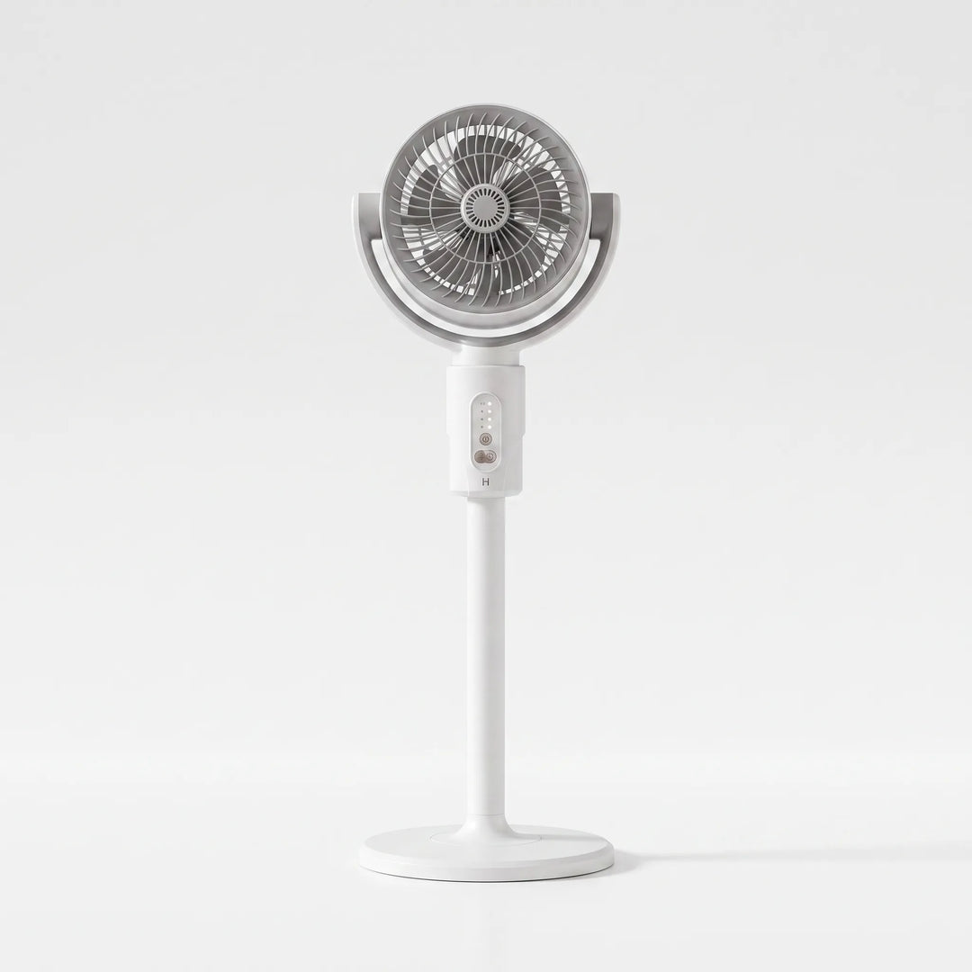 Home & office adjustable height fan, perfect as a portable floor or desk cooling solution.