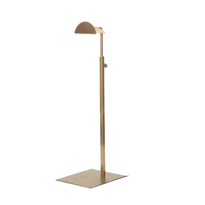 Durable adjustable metal handbag stand, a stylish purse organizer for accessories in retail or home.
