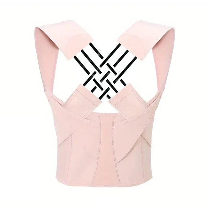 Women's breathable posture corrector, adjustable for daily wear & improved posture.