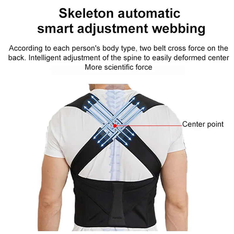 Breathable posture corrector for women & kids, promoting healthy spine alignment & pain relief.