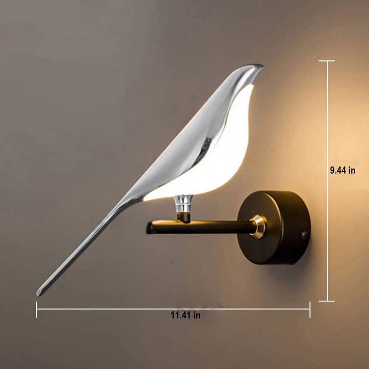 Directional rotating LED wall lamp, adjustable for task lighting in modern bedrooms & living rooms.