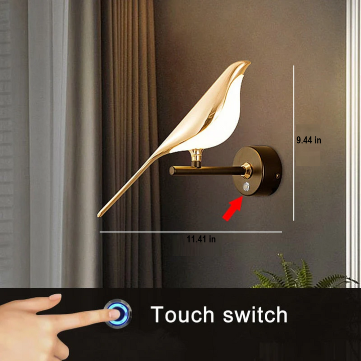 Stylish adjustable rotating LED wall lamp, modern lighting for diverse home interiors.