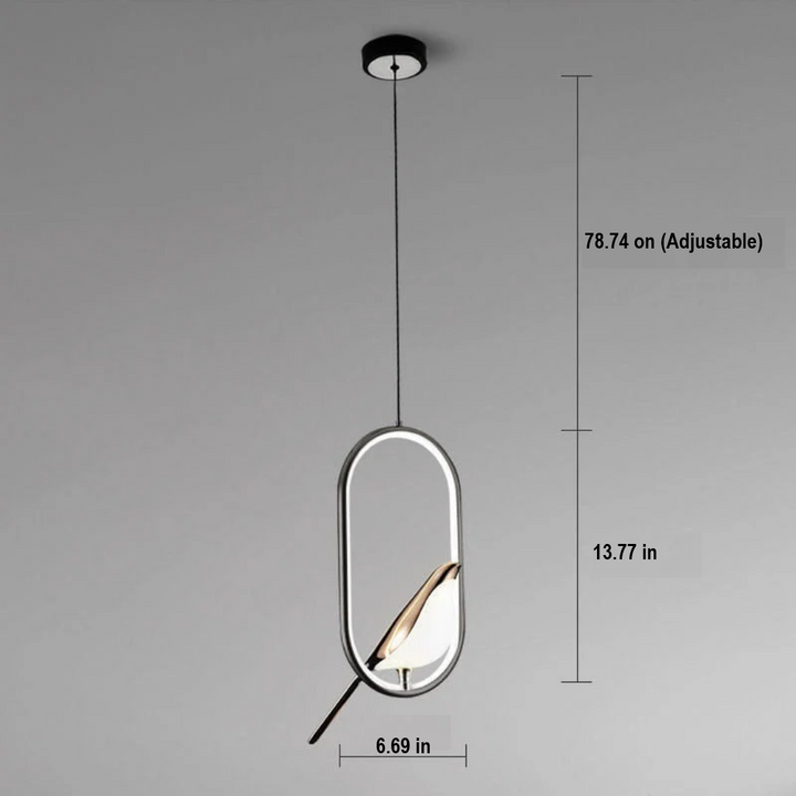Adjustable LED wall lamp illuminating a modern living room, with its rotating head feature.