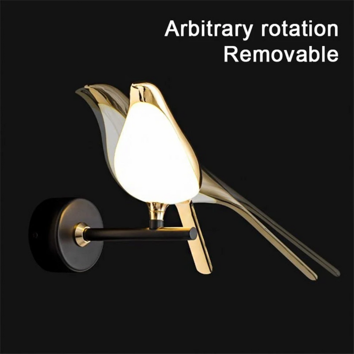 LuminaBird adjustable LED wall light, perfect for contemporary home lighting & modern interior decor.