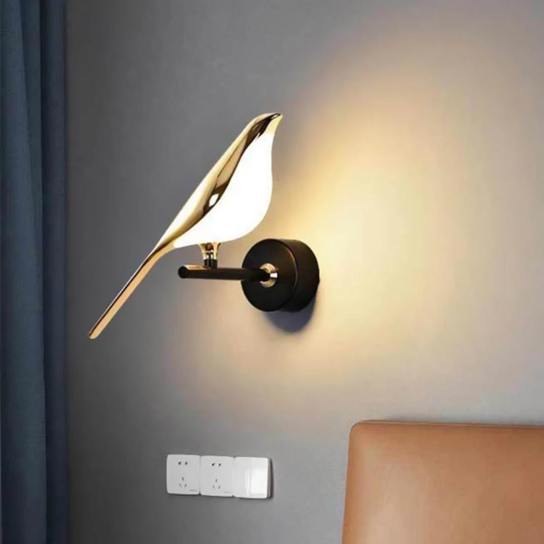 Sleek contemporary design LED wall lamp, adjustable for modern interior decor & smart lighting.