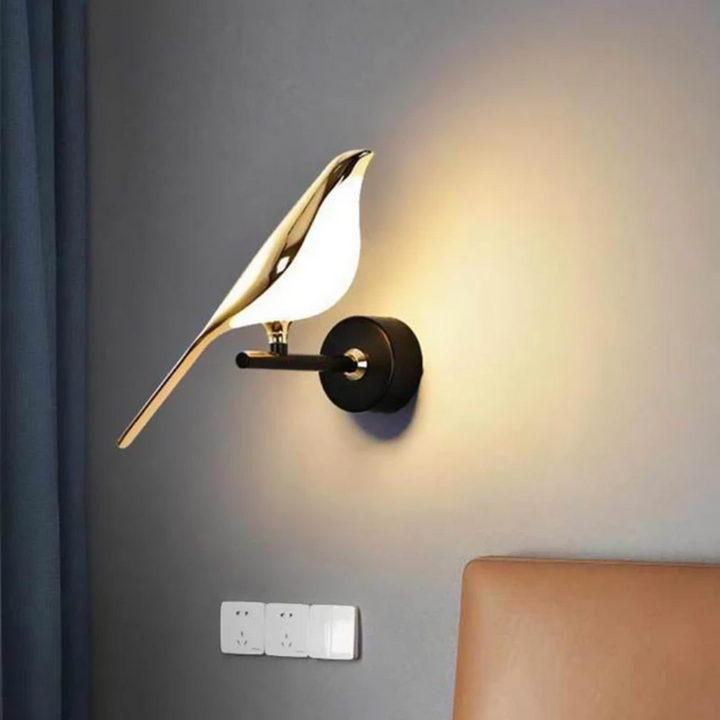 Sleek contemporary design LED wall lamp, adjustable for modern interior decor & smart lighting.