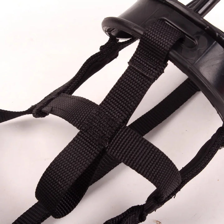 Comfortable, adjustable silicone dog muzzle for effective pet training & safety. Prevents biting.