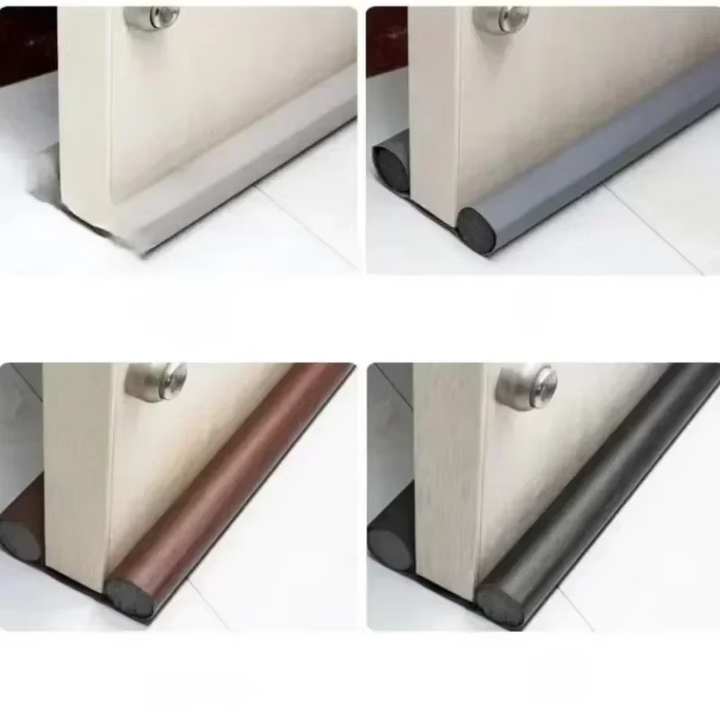 Energy saver draft blocker, reduces noise & seals gaps under doors effectively.