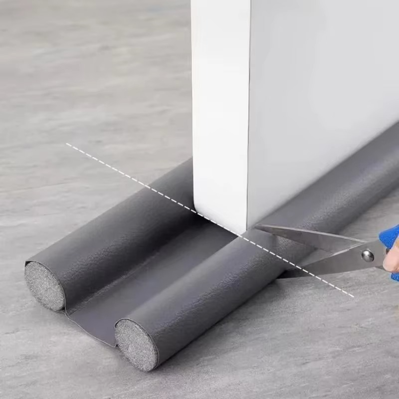 Durable adjustable under door draft guard, effective weather stripping for all doors.