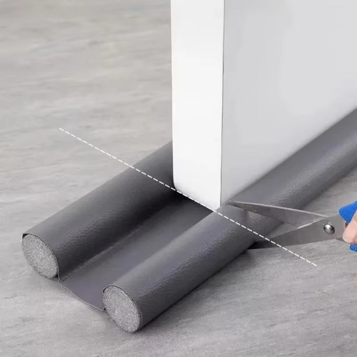 Durable adjustable under door draft guard, effective weather stripping for all doors.