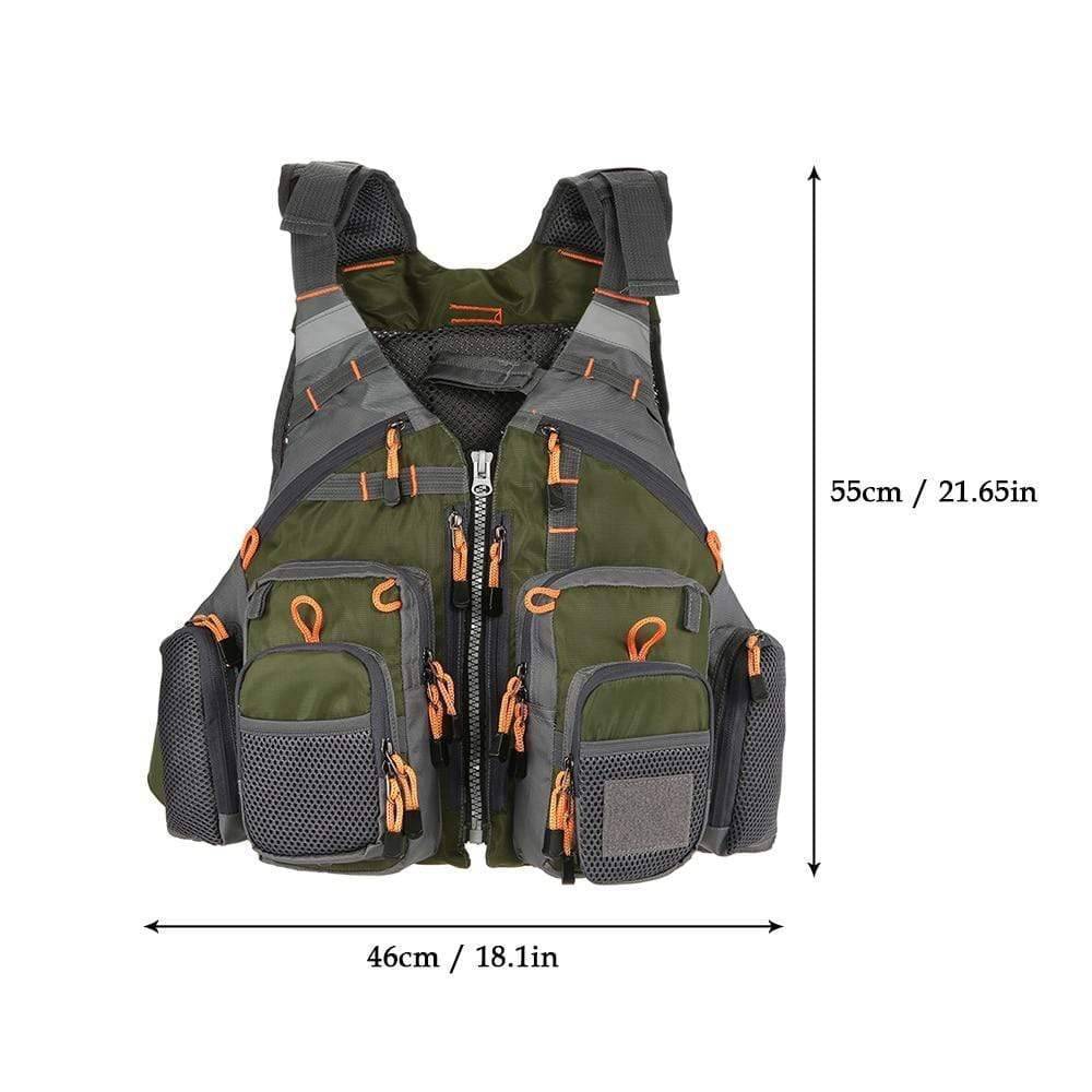 Breathable adult fishing vest, ideal for boating safety and sport fishing activities