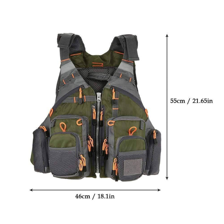 Breathable adult fishing vest, ideal for boating safety and sport fishing activities
