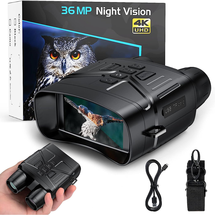 Advanced digital night vision binoculars for clear viewing in dark outdoor exploration & wildlife observation.