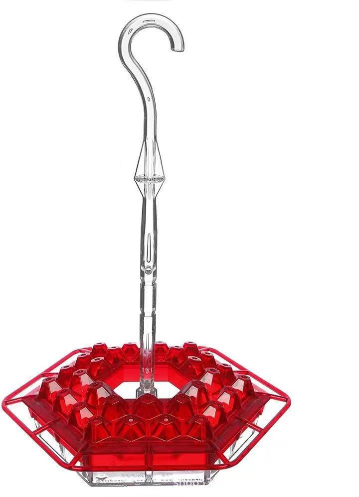 Attract wild hummingbirds with this easy-to-clean, ant-proof outdoor nectar feeder. Pest deterrent.