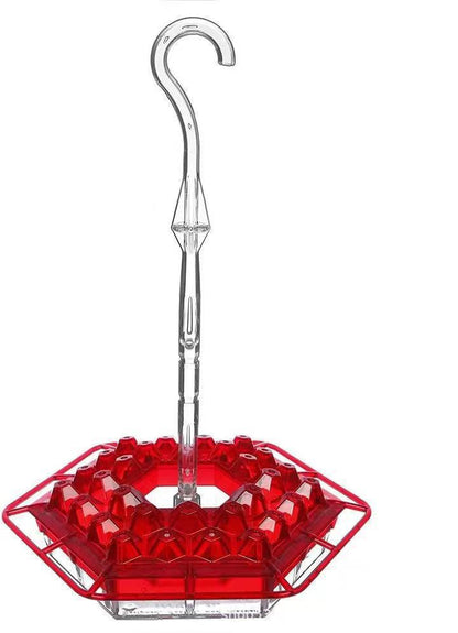 Attract wild hummingbirds with this easy-to-clean, ant-proof outdoor nectar feeder. Pest deterrent.