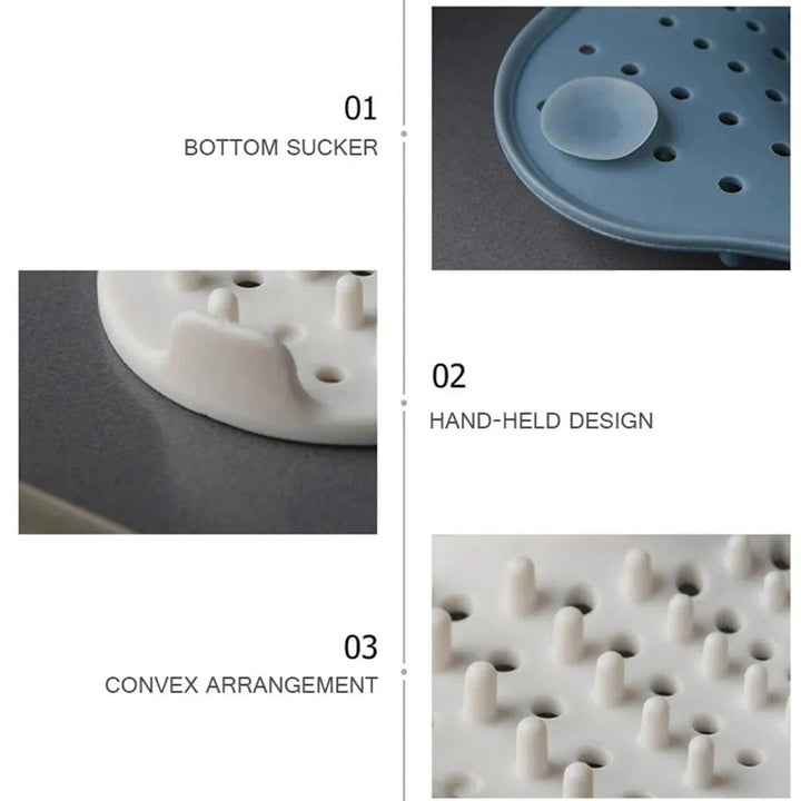 Spiral design TPR drain protector for shower & sink. Effective hair trap and anti-clog bathroom accessory.