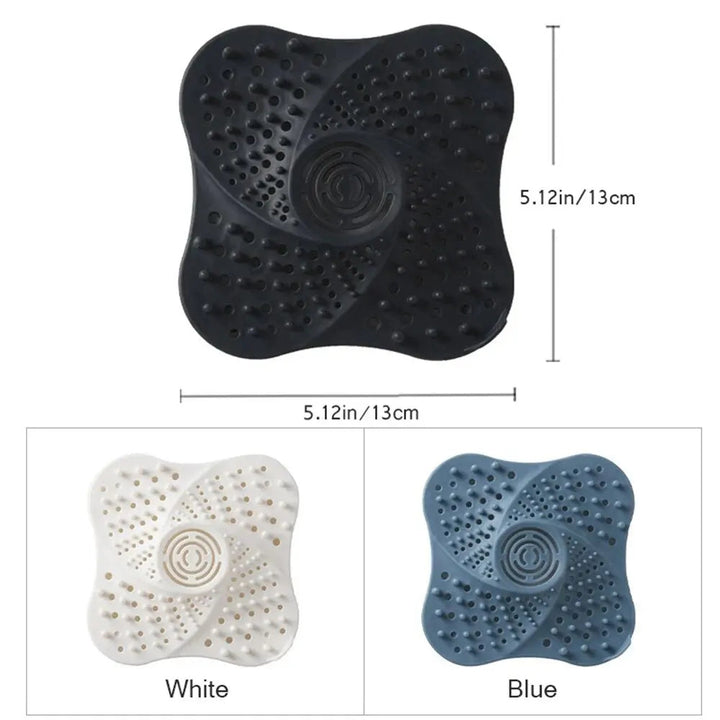 Durable TPR anti-clog spiral drain hair catcher. Prevents shower & sink blockages. Essential bathroom accessory.