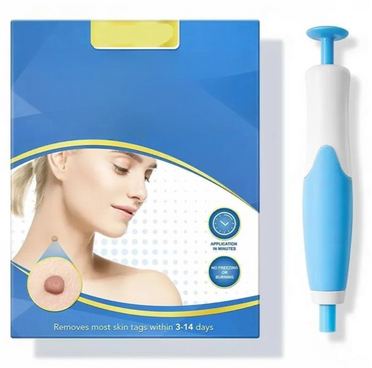 At-home skin tag removal kit for painless blemish removal, achieving clear, smooth skin easily.