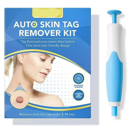 Painless at-home skin tag remover kit with micro band ligation method for effective blemish treatment.