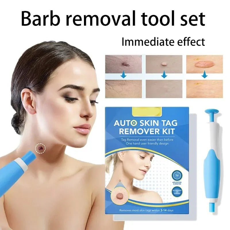 Clear skin solution: At-home skin tag removal kit for safe and effective body care treatment.