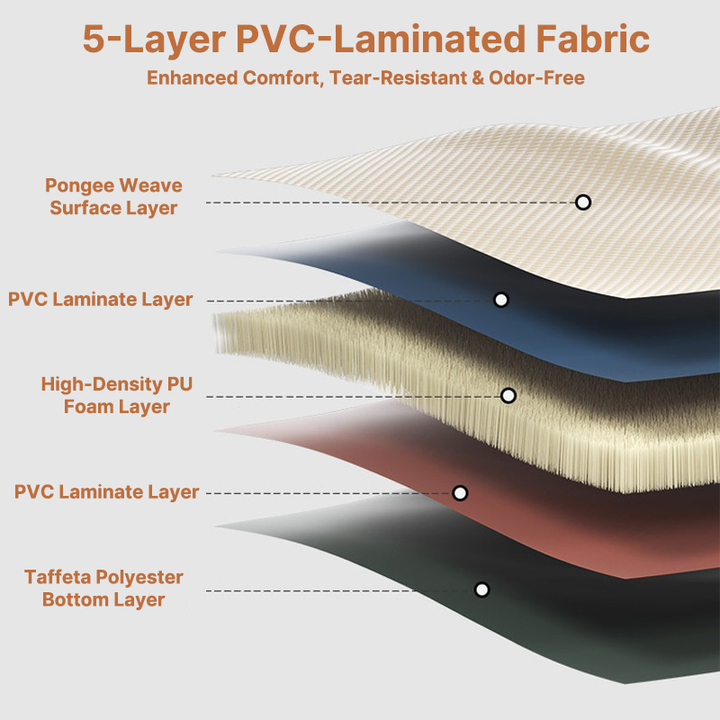 Automatic self-inflating camping mattress set up inside a tent for comfortable sleep