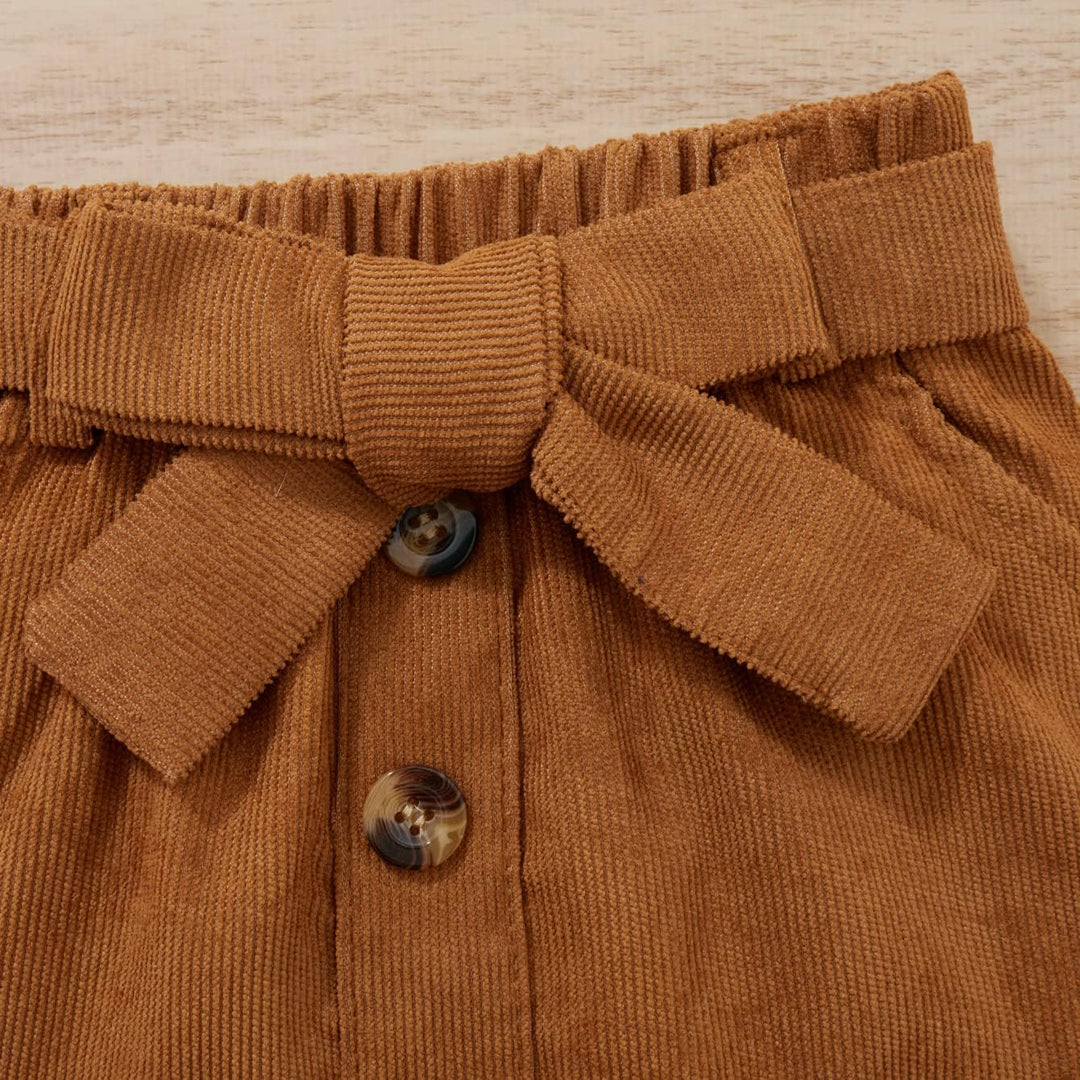 Snug baby girl's winter set, soft knit turtleneck and a cute toddler dress.
