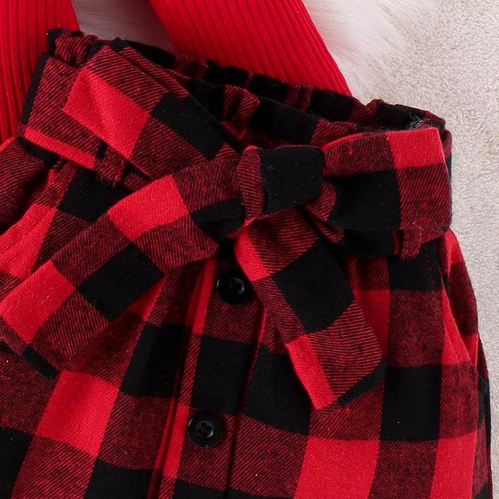 Baby girl's soft and cozy knitted winter set, turtleneck & charming dress.