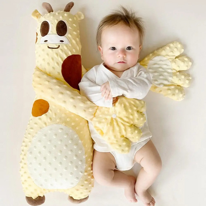Portable motorized sleep aid for toddlers & babies, offering remote-controlled gentle patting. Enhanced child comfort.