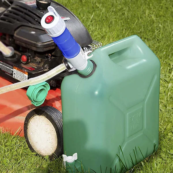 Electric hand pump for quick and clean transfer of fuel, water, and diesel. Battery-operated liquid siphon.
