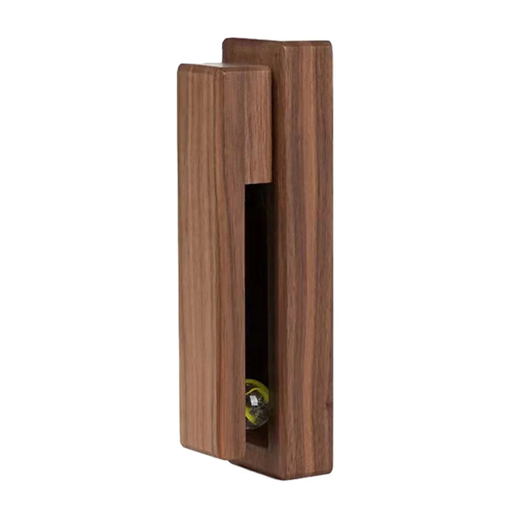 Rustic beech wood towel holder. Drill-free wall hook for bathroom & kitchen decor. Easy self-adhesive install.