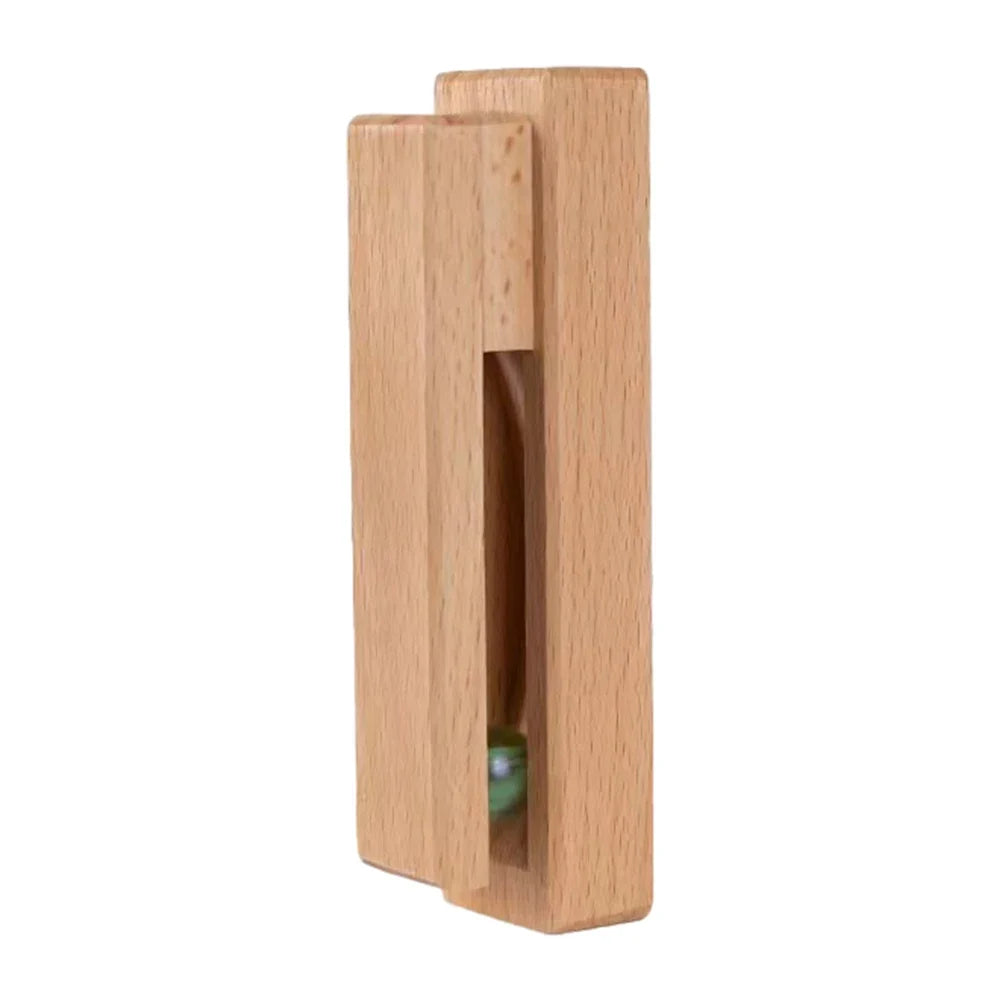 Self-adhesive wooden towel hook. Drill-free beech wood wall organizer for bathroom & kitchen storage & decor.