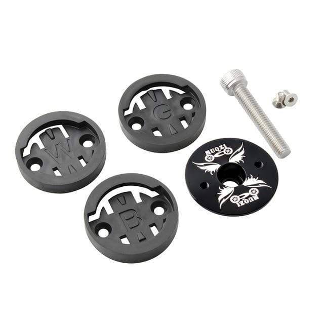 Bike mount for speedometer, universal cycling accessory, stable and lightweight aluminum design for speed monitoring
