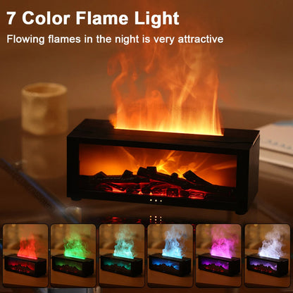 Improve air quality & enjoy relaxation with this flame effect air humidifier, purifier & aromatherapy.