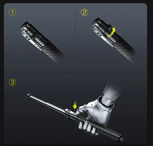 Collapsible walking poles with quick release button. Lightweight aluminum for easy transport, ideal unisex hiking gear.