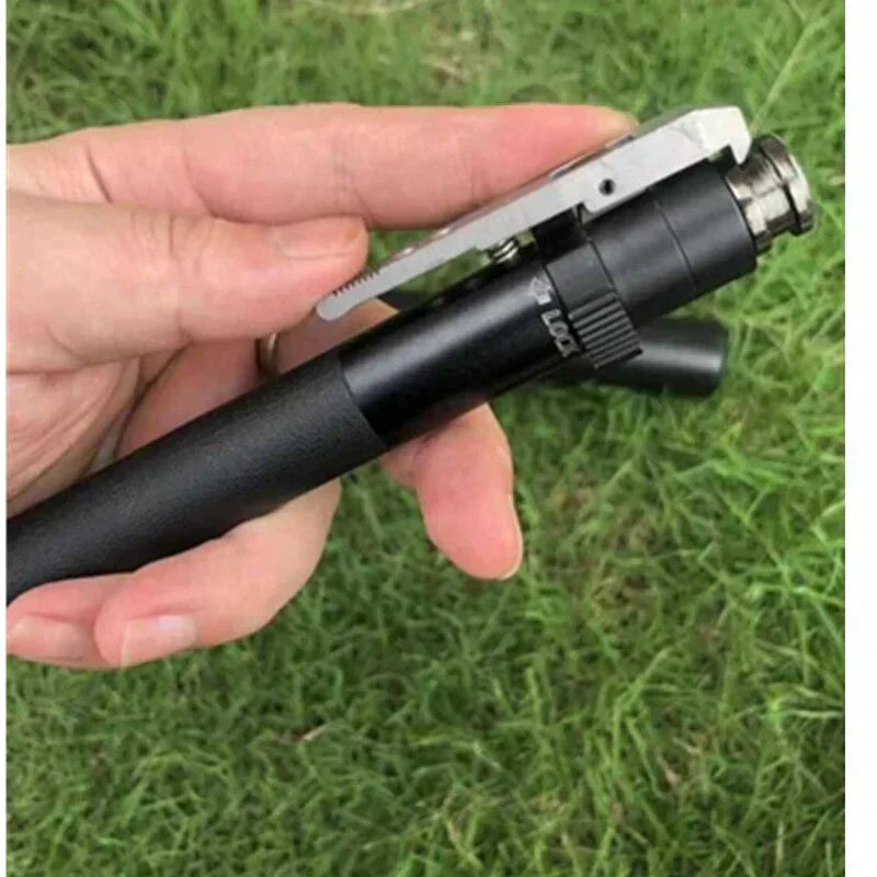 Unisex mobility aid: Black aluminum walking poles. Adjustable trekking poles provide stability for outdoor adventures.