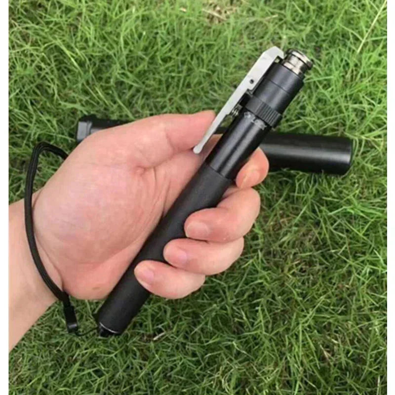 Durable black collapsible trekking poles, perfect outdoor hiking gear. Quick-release for adjustable stability & support.